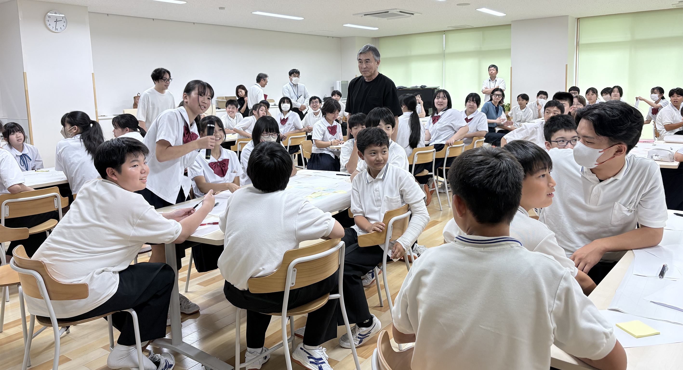 出前授業実施レポート:その4 輪島の中学生とカレンダーのキャッチコピーづくりを行いました。