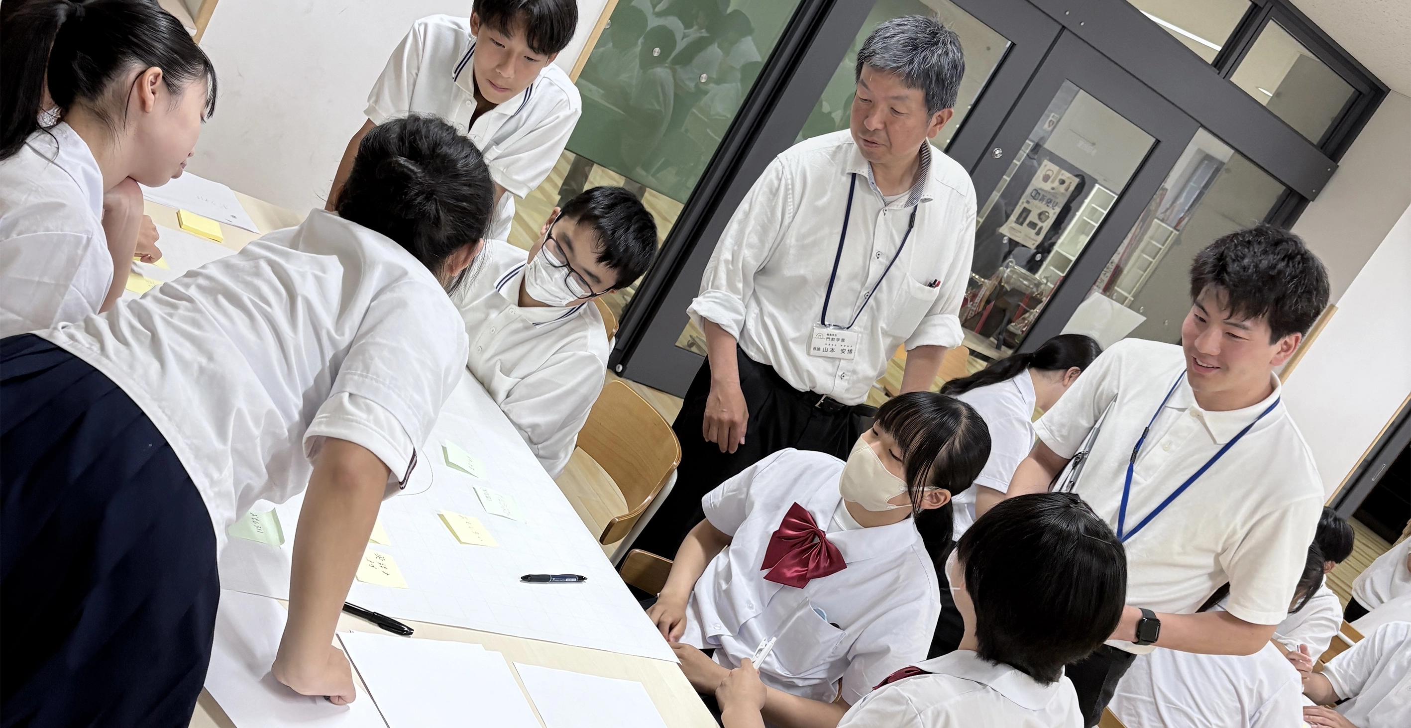 出前授業実施レポート:その5 輪島の中学生とカレンダーのキャッチコピーづくりを行いました。